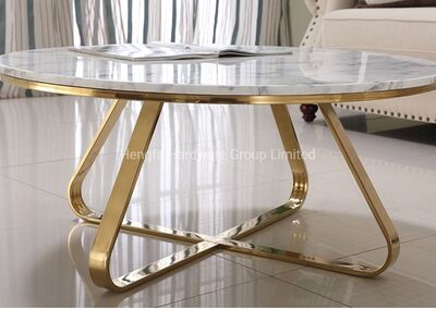 Khung chân bàn trà inox mạ PVD - ảnh 6